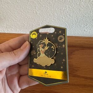 Disney Black and Gold Enamel Pin